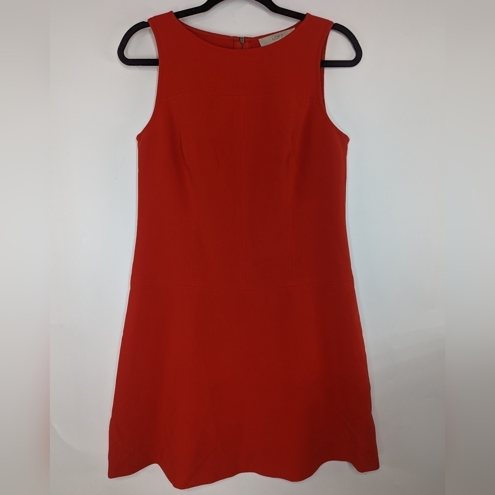 LOFT Sleeveless Drop Waist Sleeveless Dress